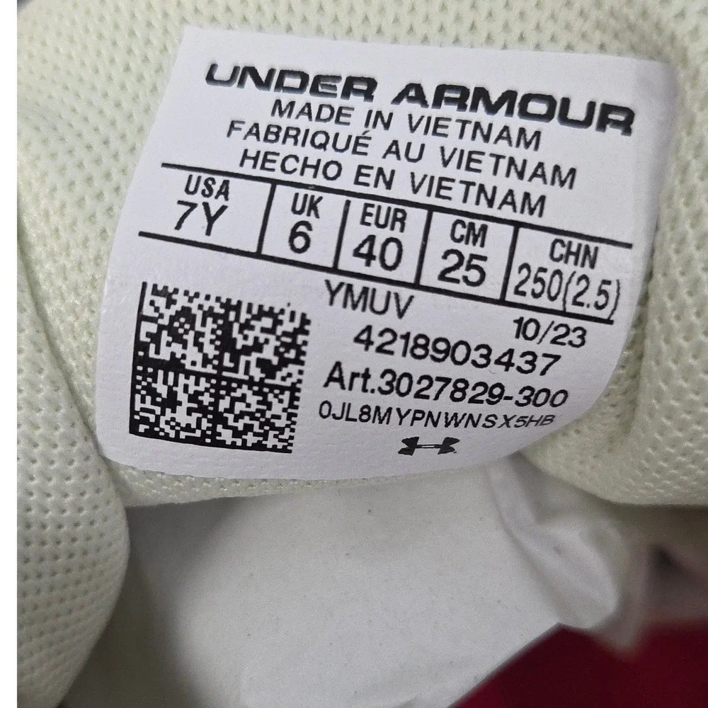 Under Armour Curry 11 GS Basketball Shoes Blue Gold Sz 7Y Youth Boy Sneakers New